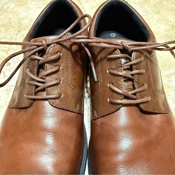 Rockport Men's Brown Leather Oxfords Size 10M ~ Great Condition - Picture 4 of 10
